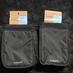 NEW* Embark Black Insulated Lunch Bags(set of 2)